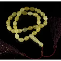Islamic 33 OLIVE Prayer BALTIC AMBER Beads Muslim Rosary
