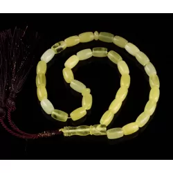 Islamic 33 BARREL Prayer BALTIC AMBER Beads Muslim Rosary