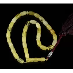 Islamic 33 BARREL Prayer BALTIC AMBER Beads Muslim Rosary