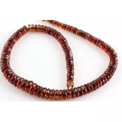 Faceted BUTTONS Baltic amber necklace 18in