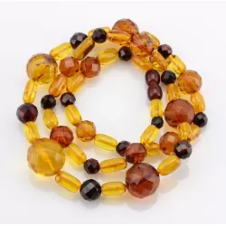 Faceted Composition Baltic amber necklace