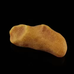 Natural rare Baltic amber resin drop with cracks