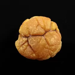 Natural rare Baltic amber resin drop with cracks