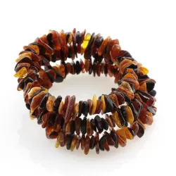 Multi Baltic amber Memory wire bracelet