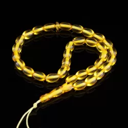 Small Islamic 33 Baltic amber Prayer OLIVE beads