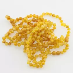 10 Butter BAROQUE Baltic amber adult bracelets 19cm