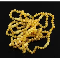 10 Butter BAROQUE Baltic amber adult bracelets 19cm