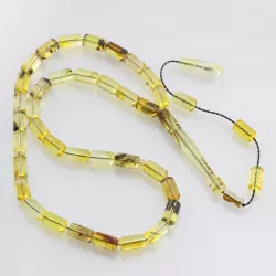 Islamic 33 BARREL Prayer BALTIC AMBER Beads Muslim Rosary