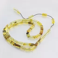 Islamic 33 BARREL Prayer BALTIC AMBER Beads Muslim Rosary