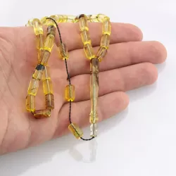 Islamic 33 BARREL Prayer BALTIC AMBER Beads Muslim Rosary