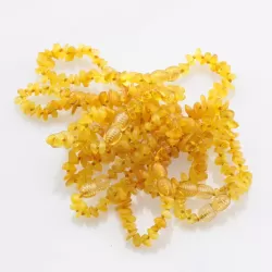 10 CHIPS Baltic amber teething bracelets 14cm