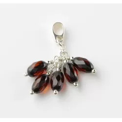 Dangling pieces Baltic amber pendant