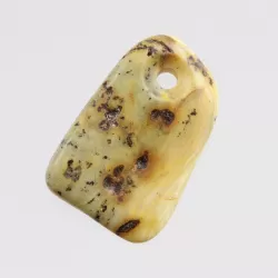 Baltic Amber Medallion pendant with hole