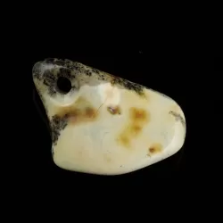 Baltic Amber Medallion pendant with hole