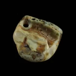 Baltic Amber Medallion pendant with hole