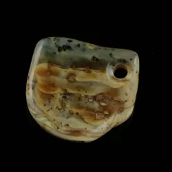 Baltic Amber Medallion pendant with hole