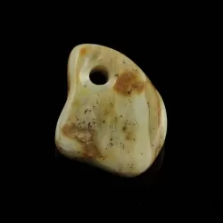 Baltic Amber Medallion pendant with hole