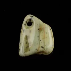 Baltic Amber Medallion pendant with hole
