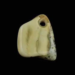 Baltic Amber Medallion pendant with hole