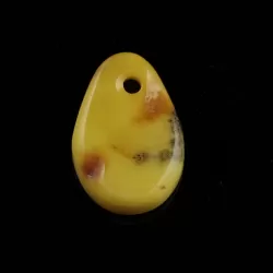 Baltic Amber Medallion pendant with hole