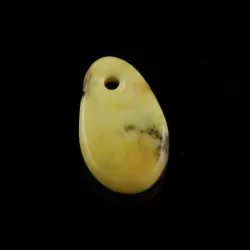 Baltic Amber Medallion pendant with hole