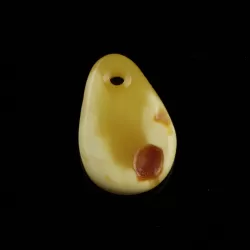 Baltic Amber Medallion pendant with hole