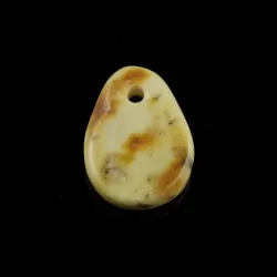 Baltic Amber Medallion pendant with hole
