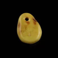 Baltic Amber Medallion pendant with hole