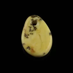 Baltic Amber Medallion pendant with hole