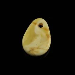 Baltic Amber Medallion pendant with hole
