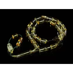 Islamic 33 BARREL Prayer BALTIC AMBER Beads Muslim Rosary
