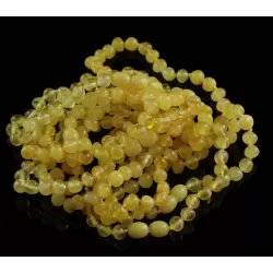 10 Butter BAROQUE Baltic amber adult bracelets 19cm
