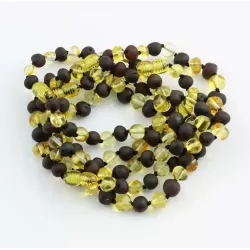 5 BAROQUE Baltic amber adult bracelets 22cm
