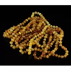 10 Butter Baltic Amber Anklets 25cm