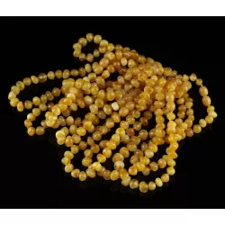 10 Butter Baltic Amber Anklets 25cm