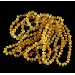 10 Butter Baltic Amber Anklets 25cm