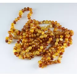 10 Butter Baltic Amber Anklets 25cm