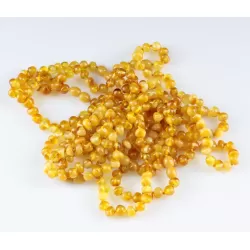 10 Butter Baltic Amber Anklets 25cm