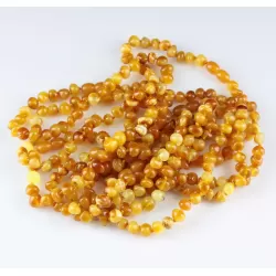 10 Butter Baltic Amber Anklets 25cm