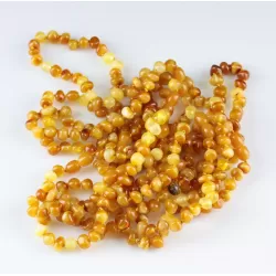 10 Butter Baltic Amber Anklets 25cm