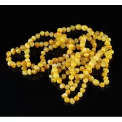 7 Butter BAROQUE Baltic amber adult bracelets 20cm