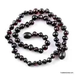 Cherry Baltic Amber Teething Necklace For Babies