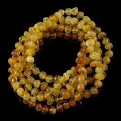 5 Butter Baltic Amber Anklets 25cm