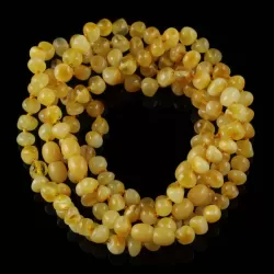 5 Butter Baltic Amber Anklets 25cm