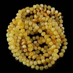 10 Butter Baltic Amber Anklets 25cm