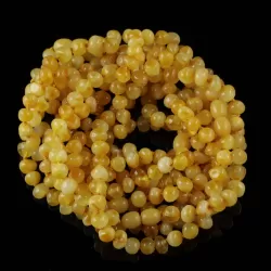 10 Butter Baltic Amber Anklets 25cm