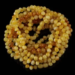 10 Butter Baltic Amber Anklets 25cm