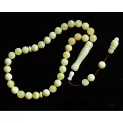 Islamic 33 Prayer Butter ROUND Baltic amber 8MM beads