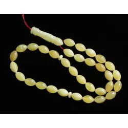Islamic 33 OLIVE Prayer BALTIC AMBER 6MM Beads Muslim Rosary