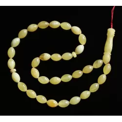 Islamic 33 OLIVE Prayer BALTIC AMBER 6MM Beads Muslim Rosary